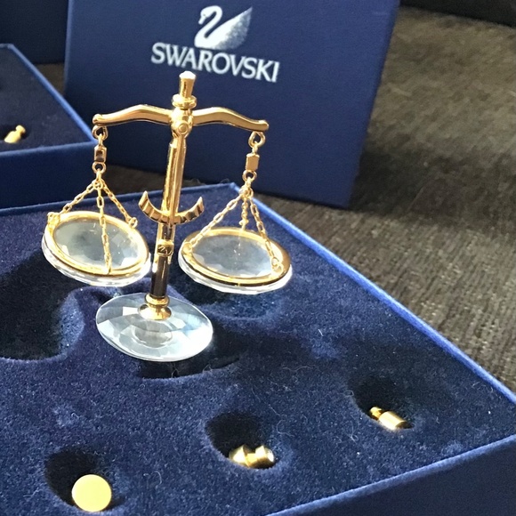 Swarovski Crystal Balance Scales ⚖️ 18K gold plated - Picture 3 of 7